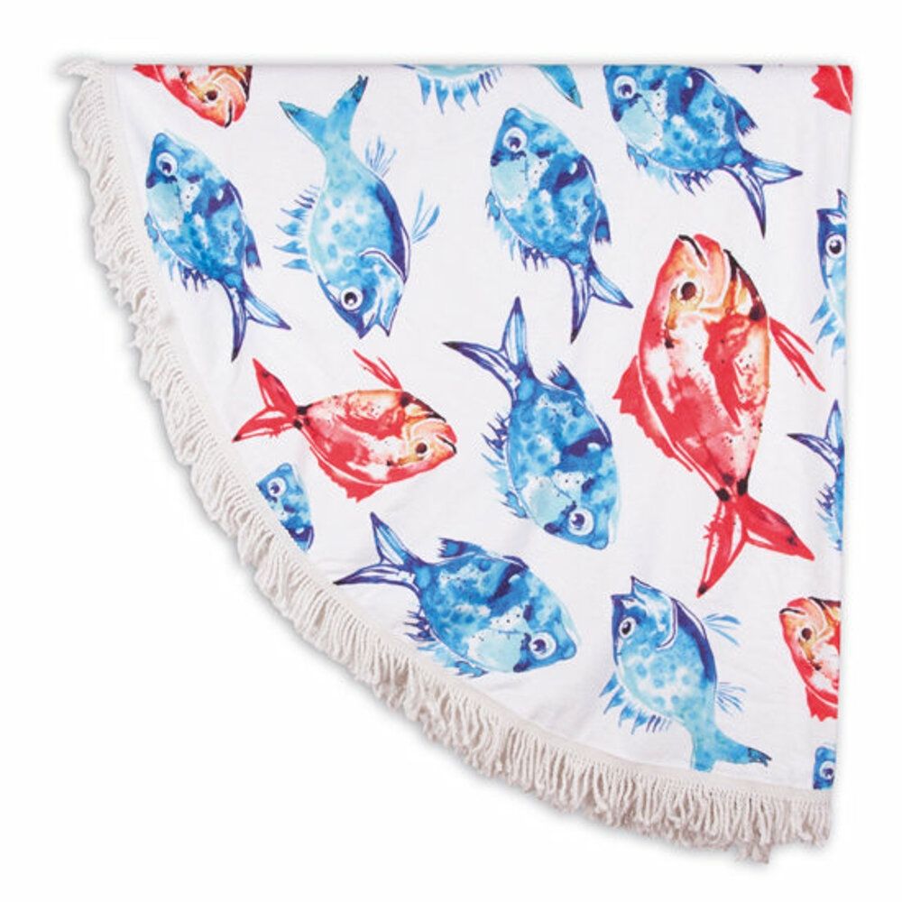 BiggDesign - Anemoss Sea Bream Round Beach Towel