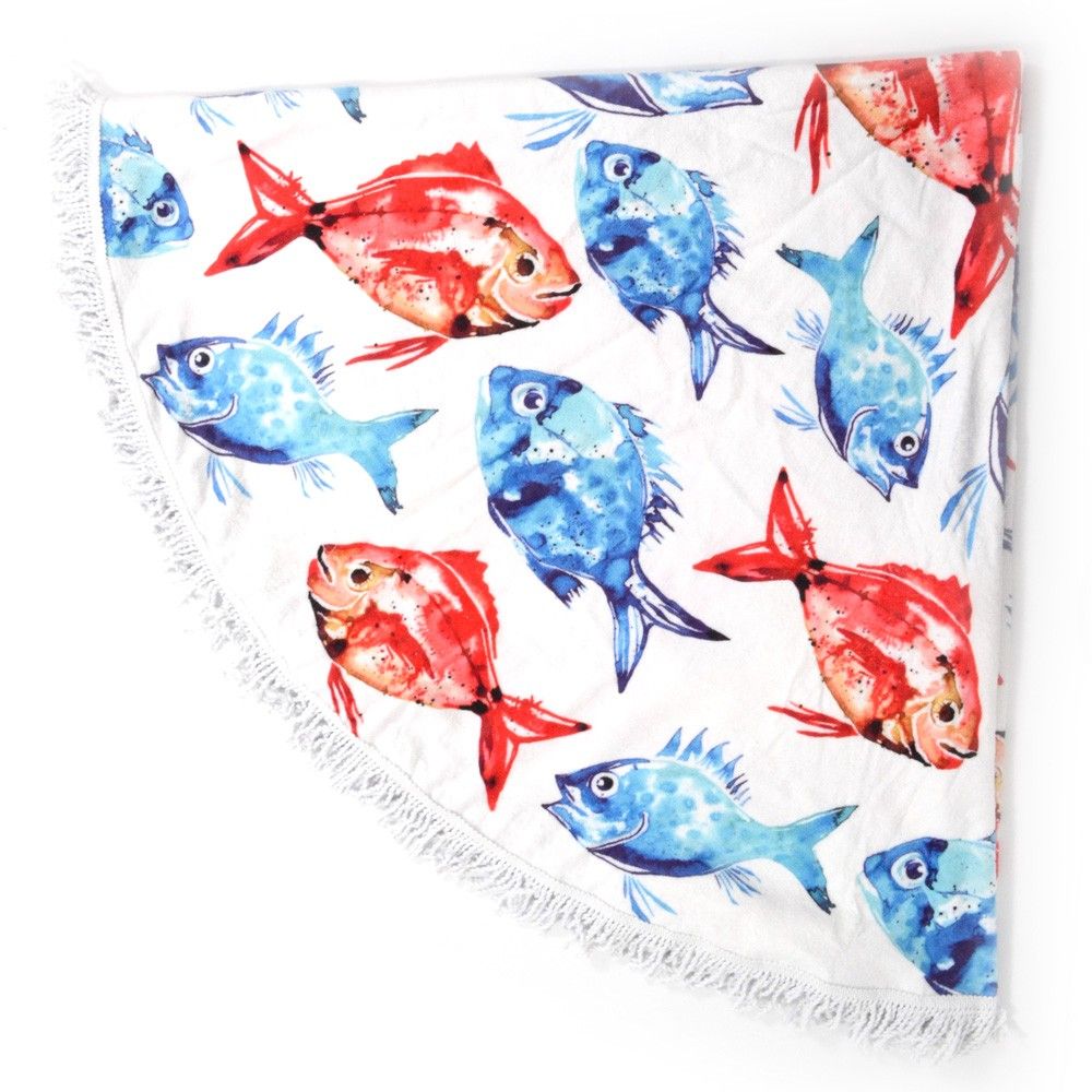 BiggDesign - Anemoss Sea Bream Round Beach Towel