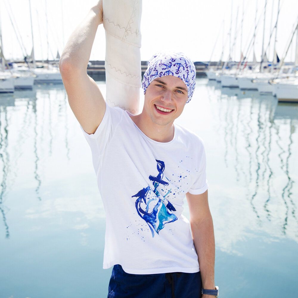 Anemoss - Anchor Bandana - Blue