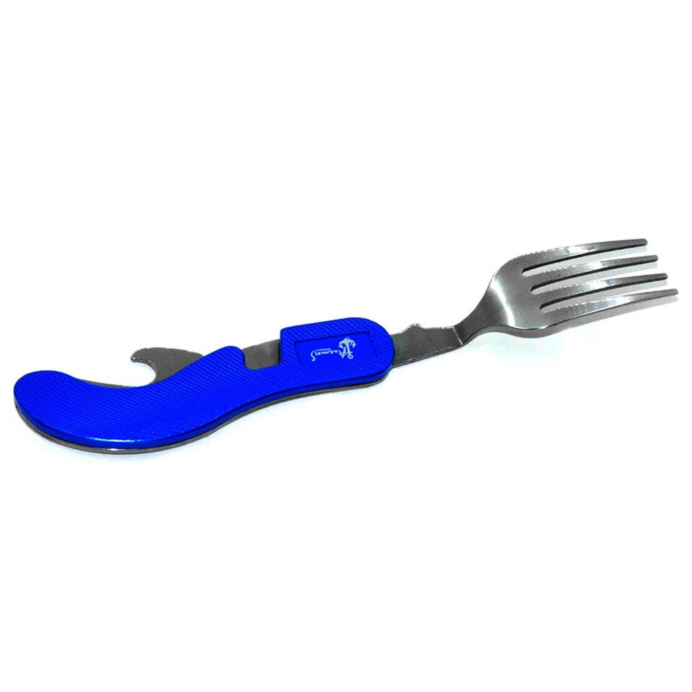 Anemoss - Multi functions Stainless Steel Camp Cutlery Set - Blue