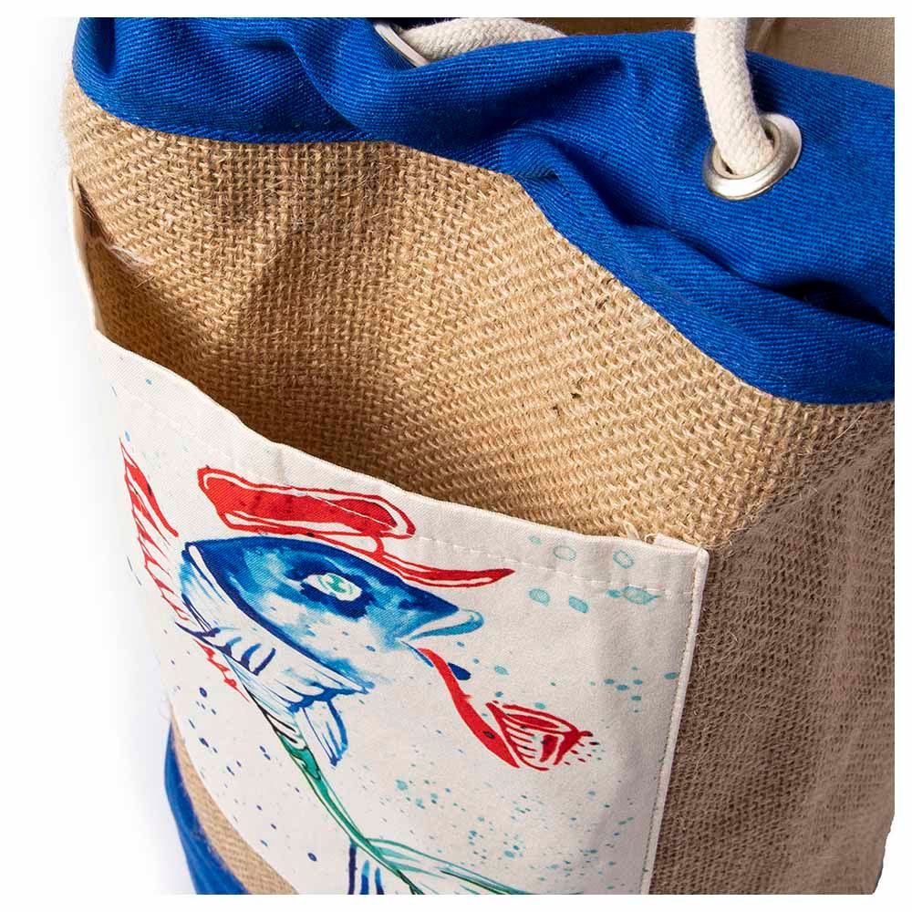 Anemoss - Captain Fish Jute Bag