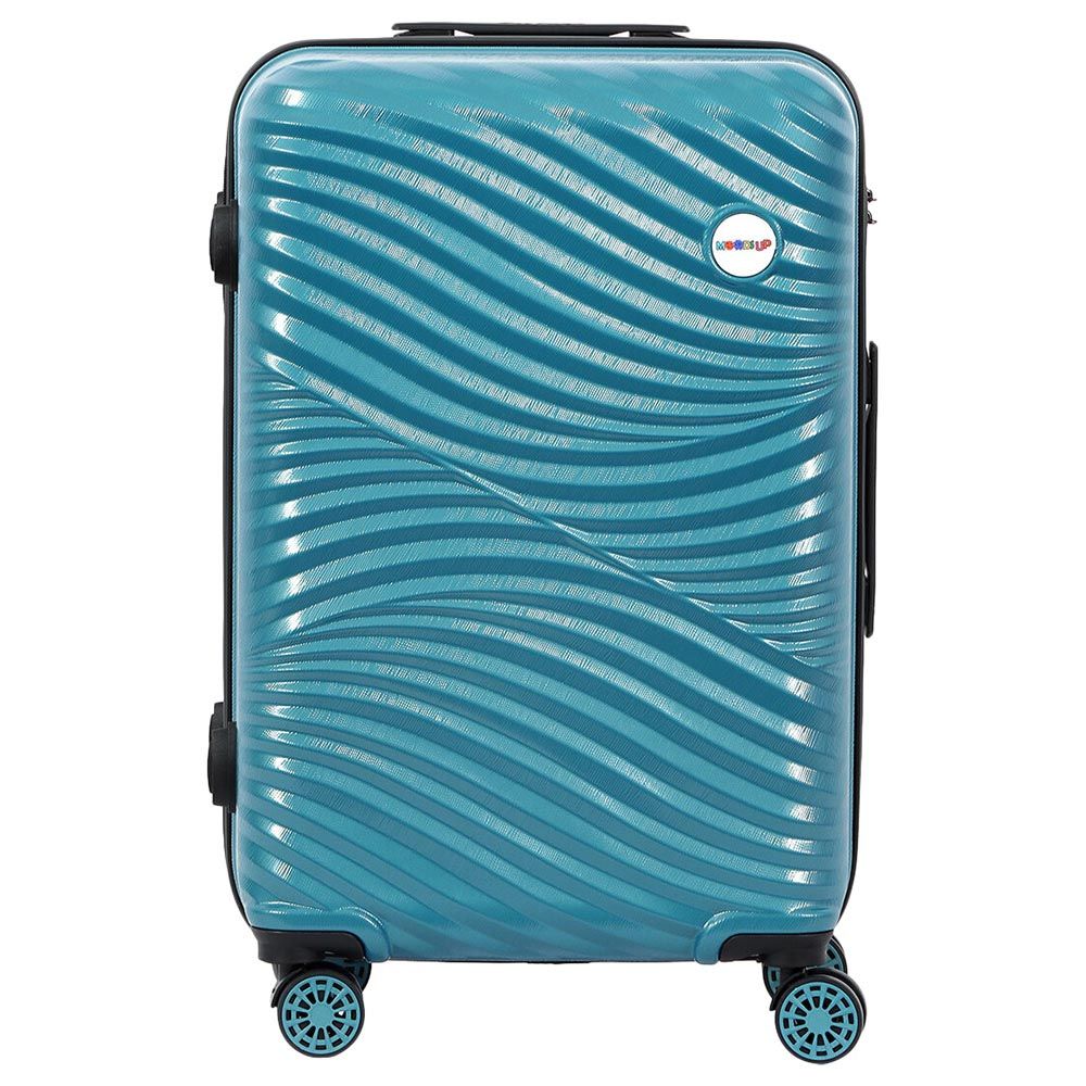 BiggDesign - Moods Up Hard Luggage Sets w/ Spinner Wheels Steel - 3pcs - Blue