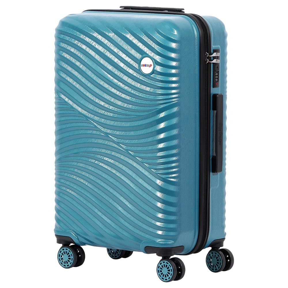 BiggDesign - Moods Up Hard Luggage Sets w/ Spinner Wheels Steel - 3pcs - Blue