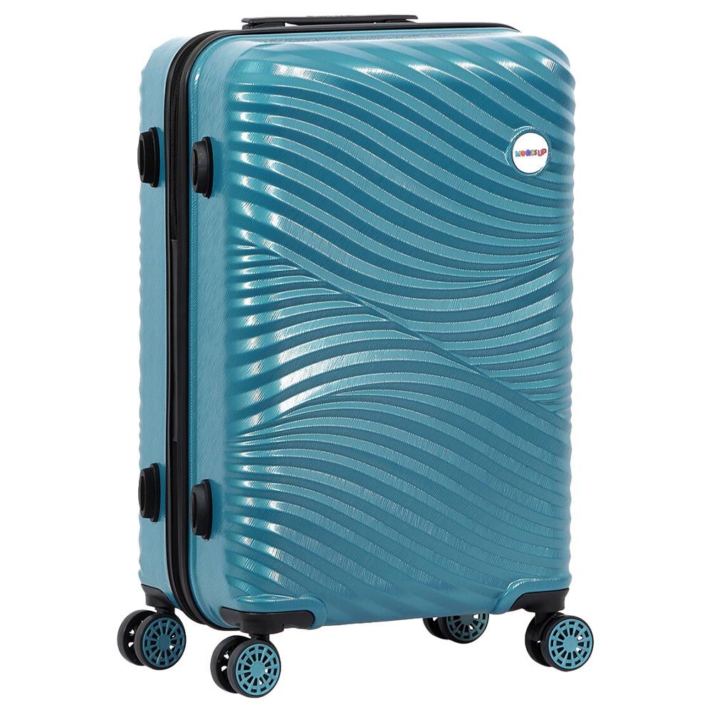 BiggDesign - Moods Up Hard Luggage Sets w/ Spinner Wheels Steel - 3pcs - Blue