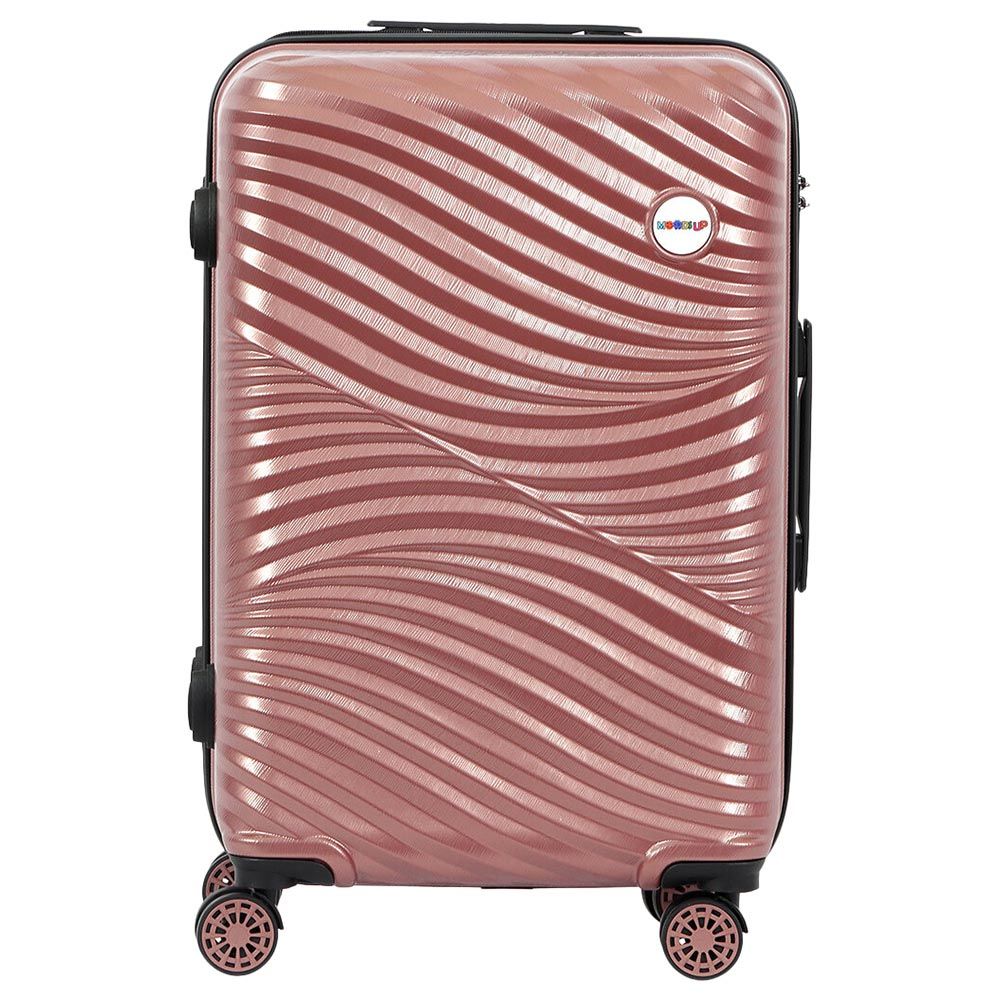 BiggDesign - Moods Up Hard Luggage Sets w/ Spinner Wheels - 3pcs - Rosegold