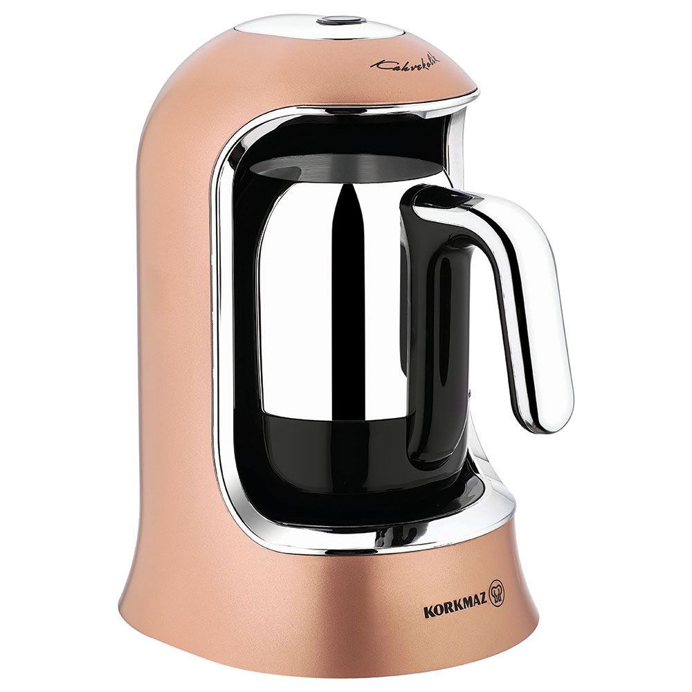 Korkmaz - Kahvekolik Coffee Machine Rose Gold/Chrome