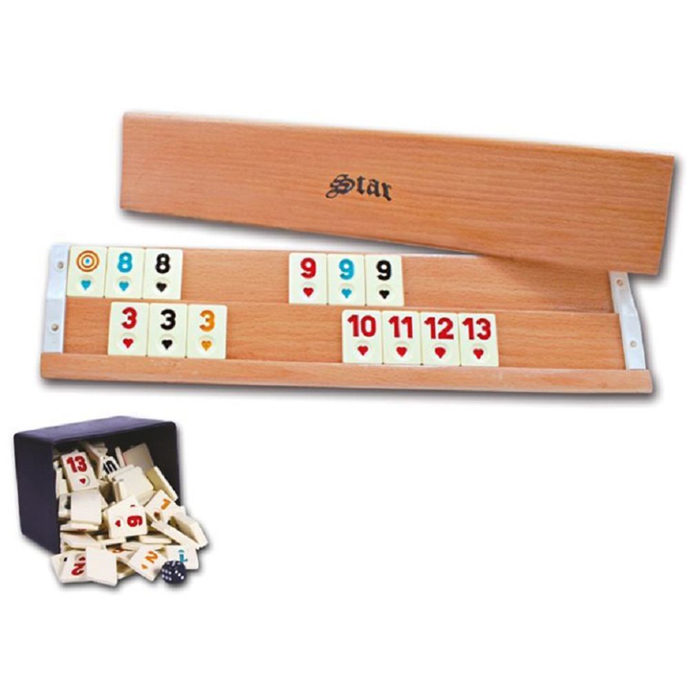 Star Games - Wood Rummy Set