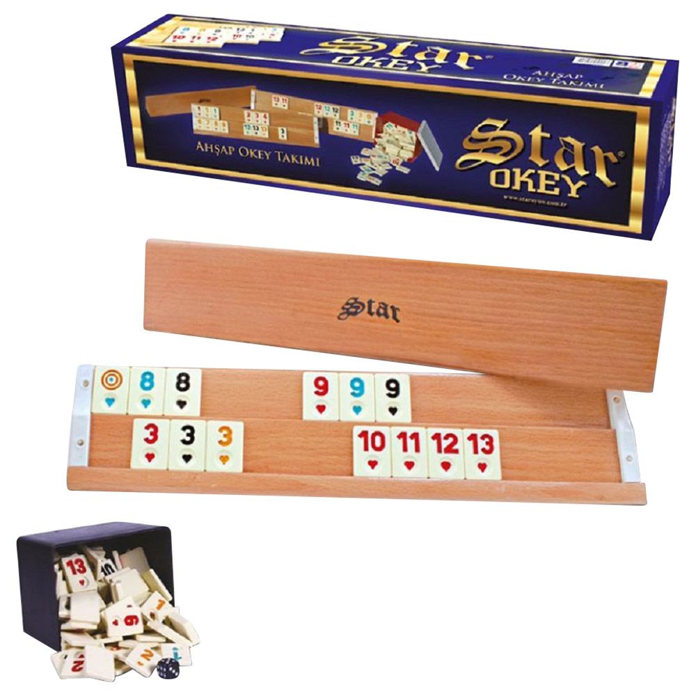 Star Games - Wood Rummy Set