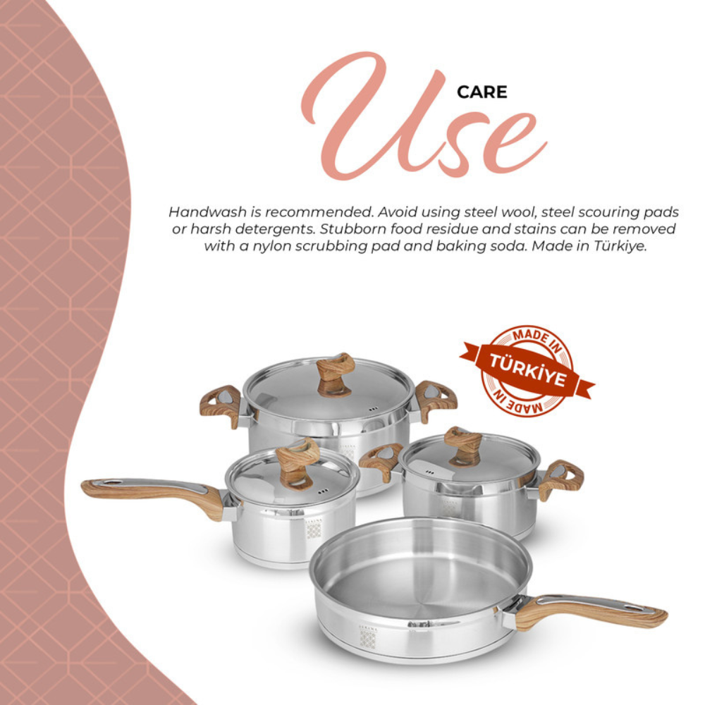 Serenk - Stainless Steel Cookware 7pcs-Set