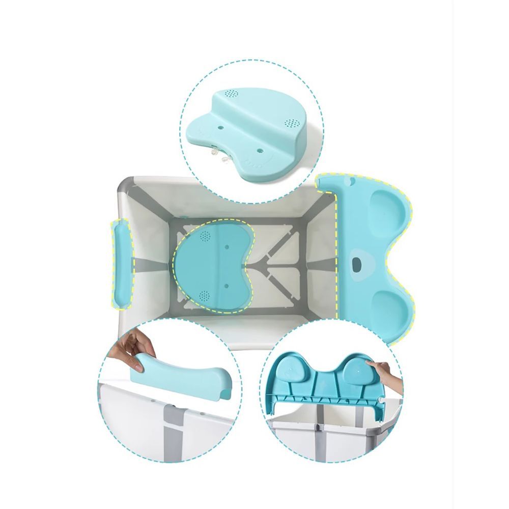 Little Angel - Baby Folding Bathtub - Blue