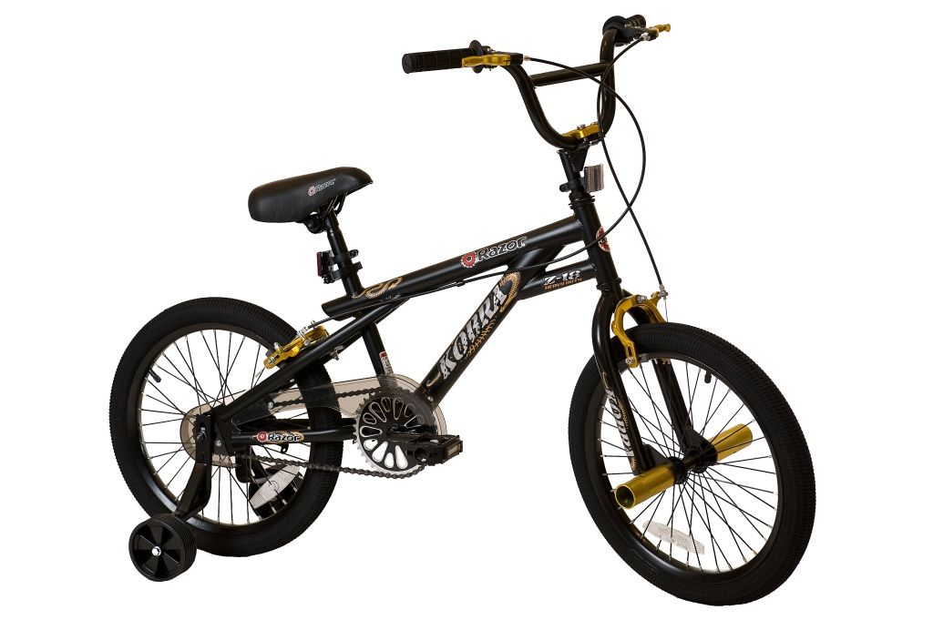 Razor Kobra Boys Bike, 18" with Free Skateboard and Light Stripper