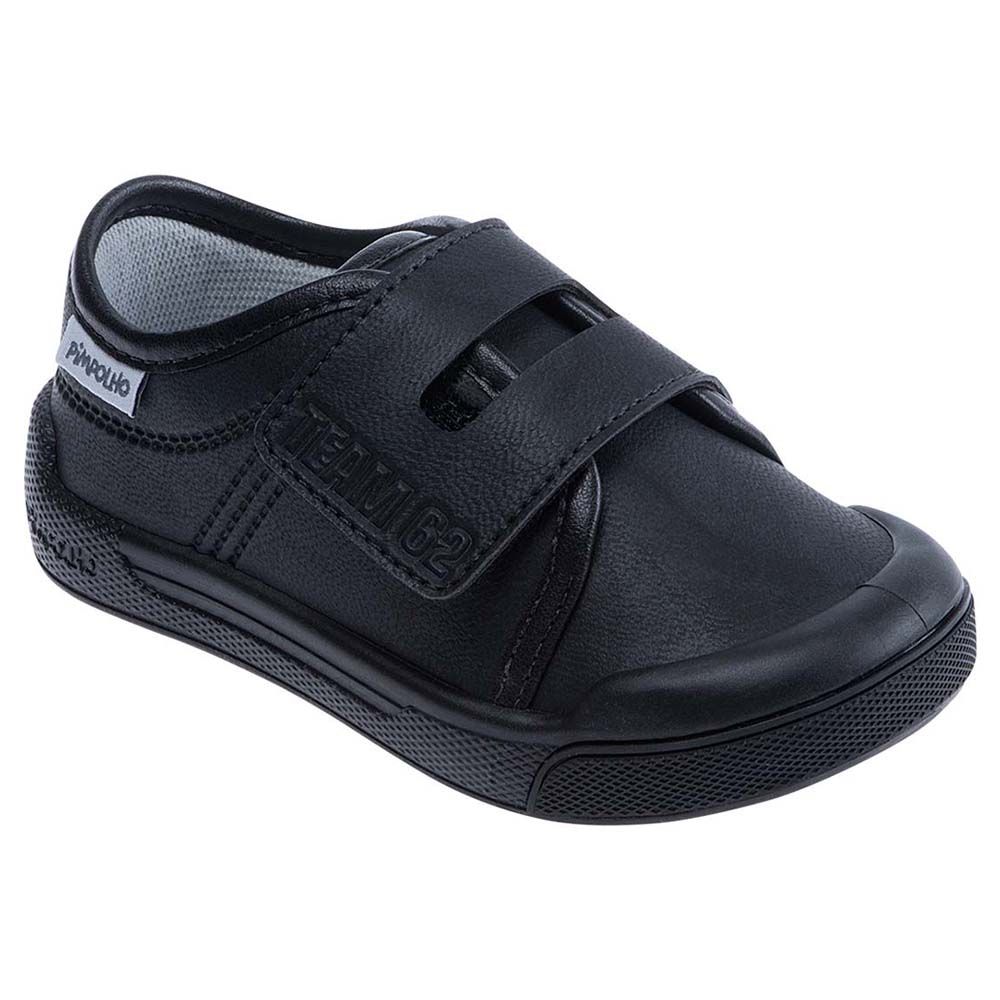 Pimpolho - Velco Strap Leather Shoes - Black