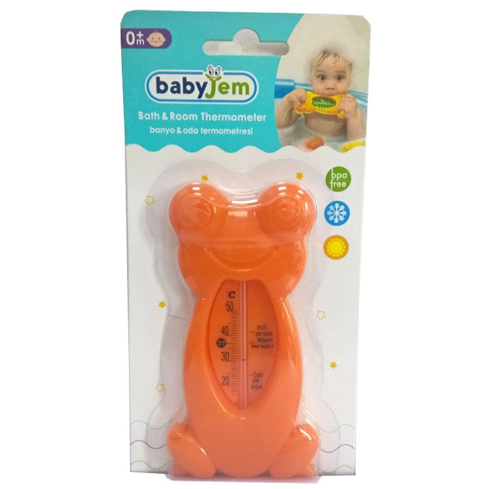 babyjem - Bath & Room Thermometer - Orange