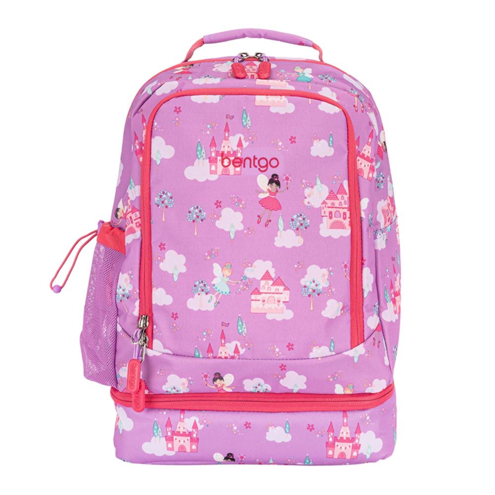 Bentgo - Kids Prints Backpack - Fairies - 2-In-1 Backpack and Insulated Lunch Bag - 16.5-Inch