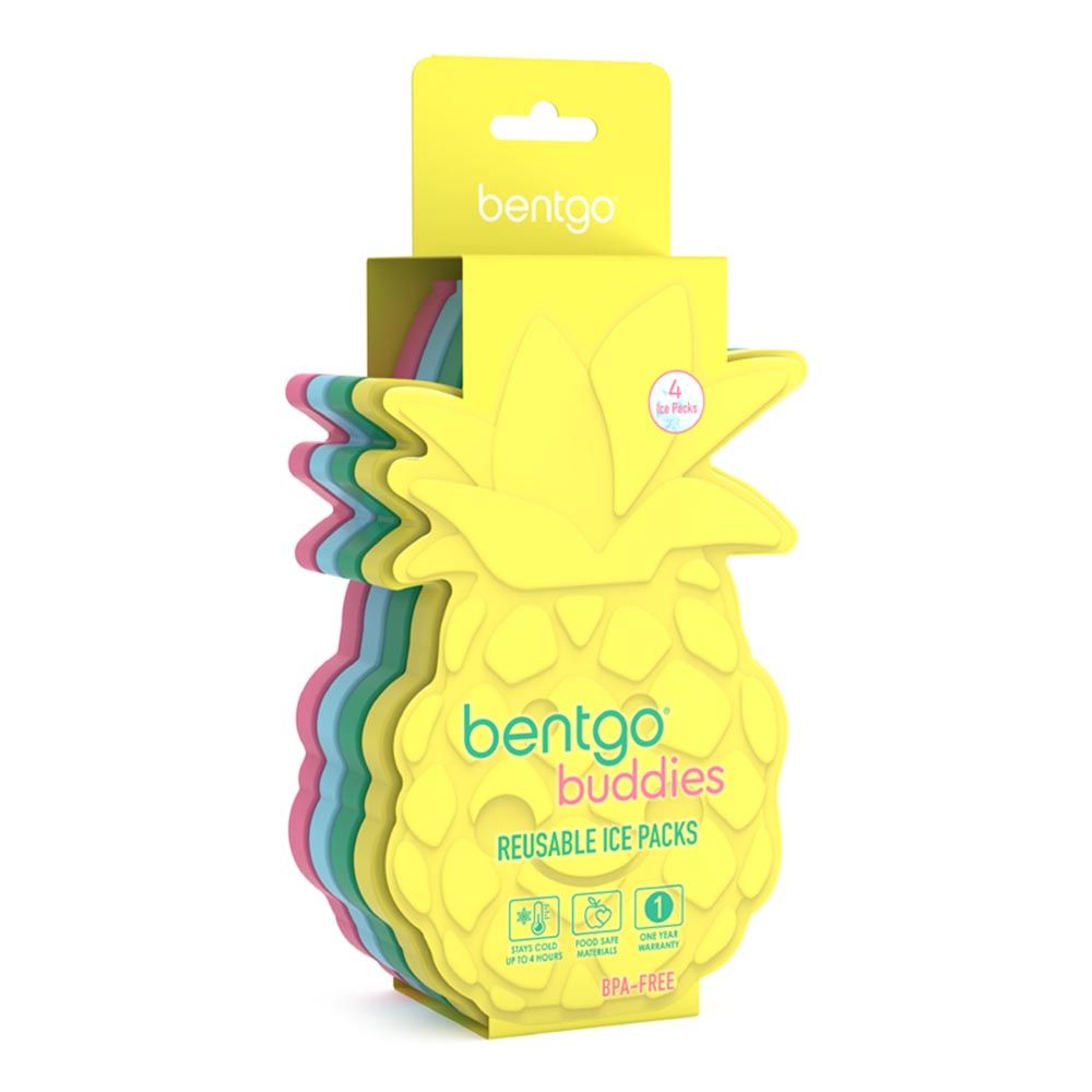 Bentgo - Buddies Reusable Ice Pack 4 packs - Fruit