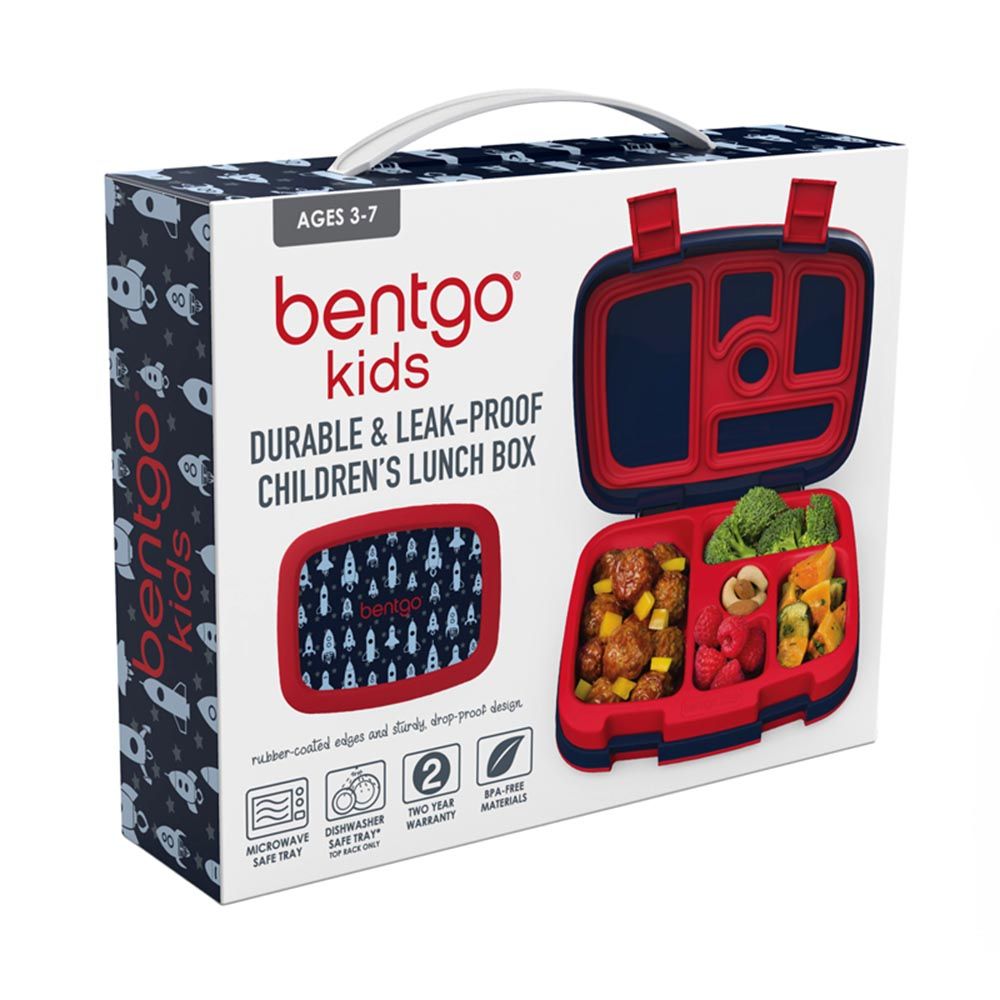 Bentgo - 5 Compartments Kids Prints Lunchbox - Rocket