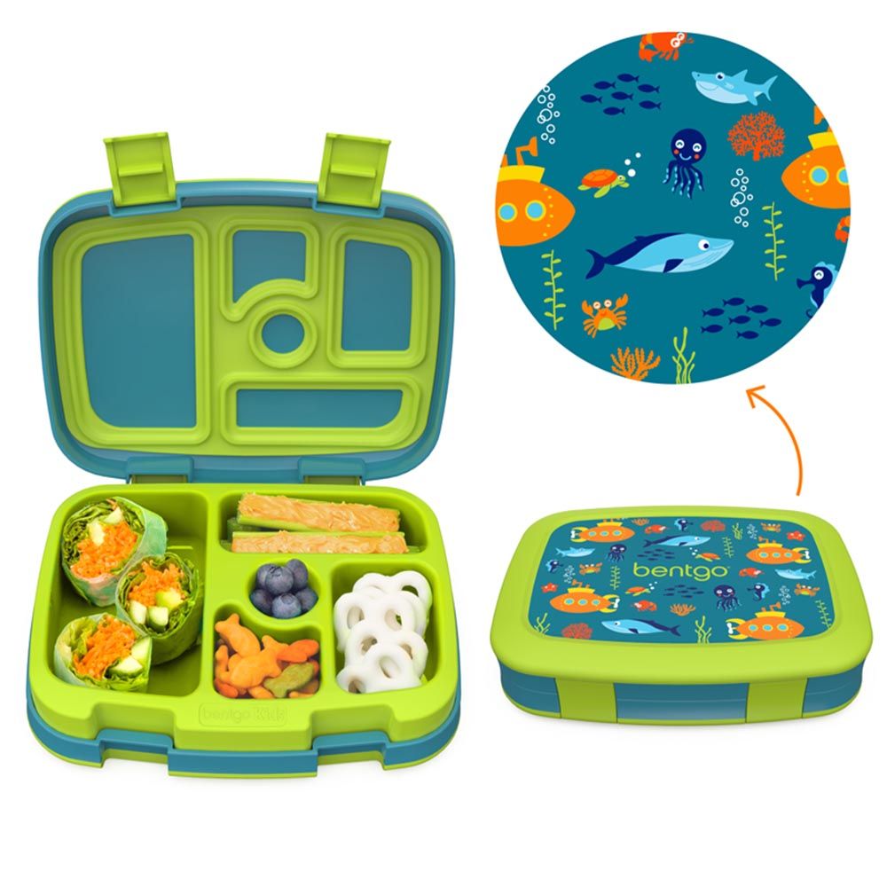 Bentgo - 5 Compartments Kids Prints Lunchbox - Submarines