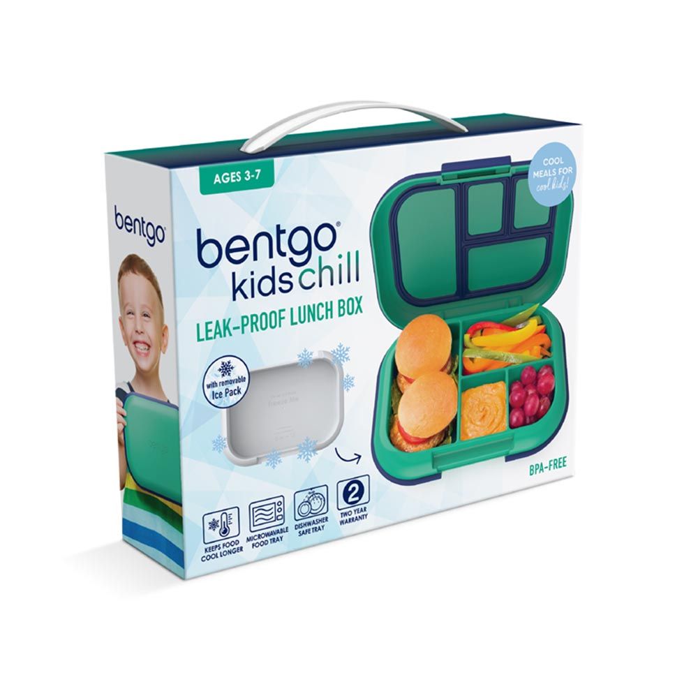 Bentgo - 4 Compartments Kids Chill Lunch Box - Green