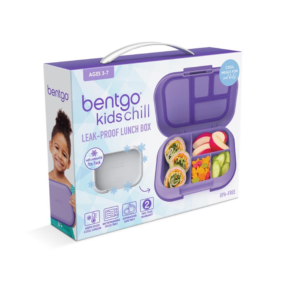 Bentgo - 4 Compartments Kids Chill Lunch Box - Purple