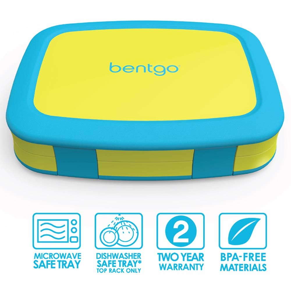 Bentgo - 5 Compartments Kids Birghts Lunchbox - Citrus Yellow