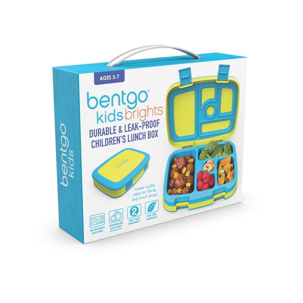 Bentgo - 5 Compartments Kids Birghts Lunchbox - Citrus Yellow