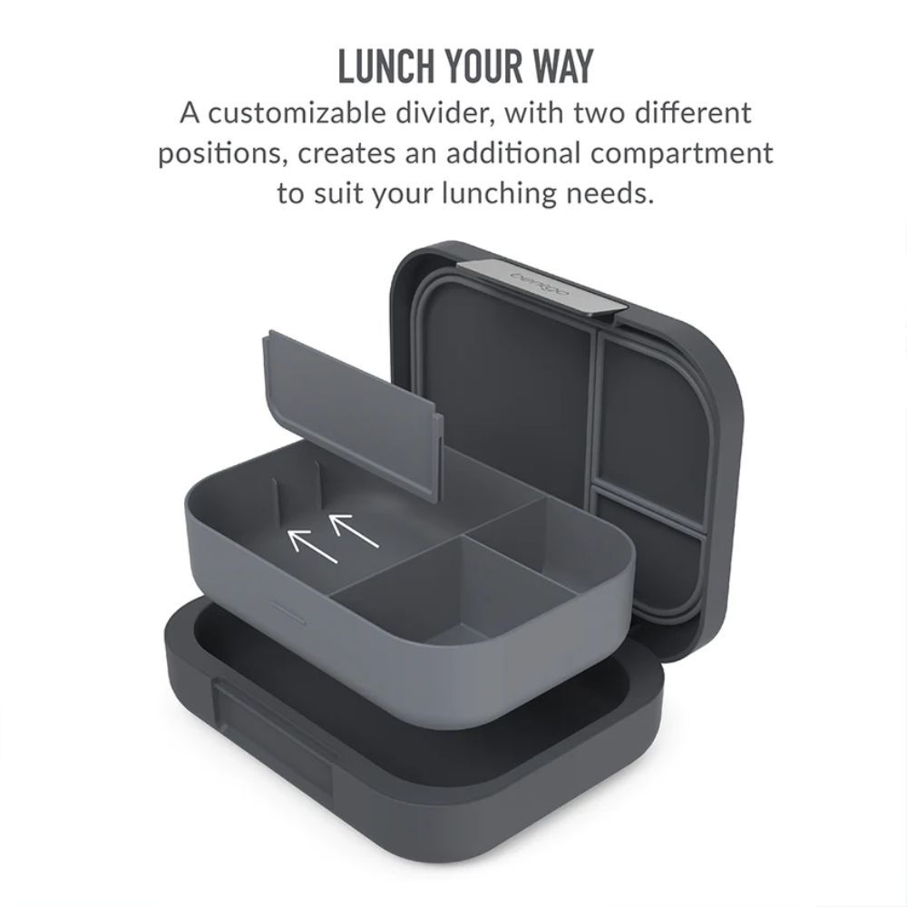 Bentgo - 4 Compartments Modern Adult Lunchbox 850 mL - Dark Gray