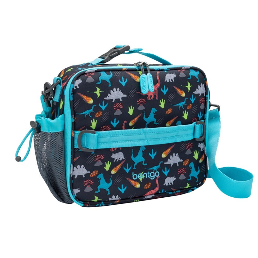 Bentgo - 5 Compartments Kids Prints Lunchbox & Lunchbag - Dinosaur