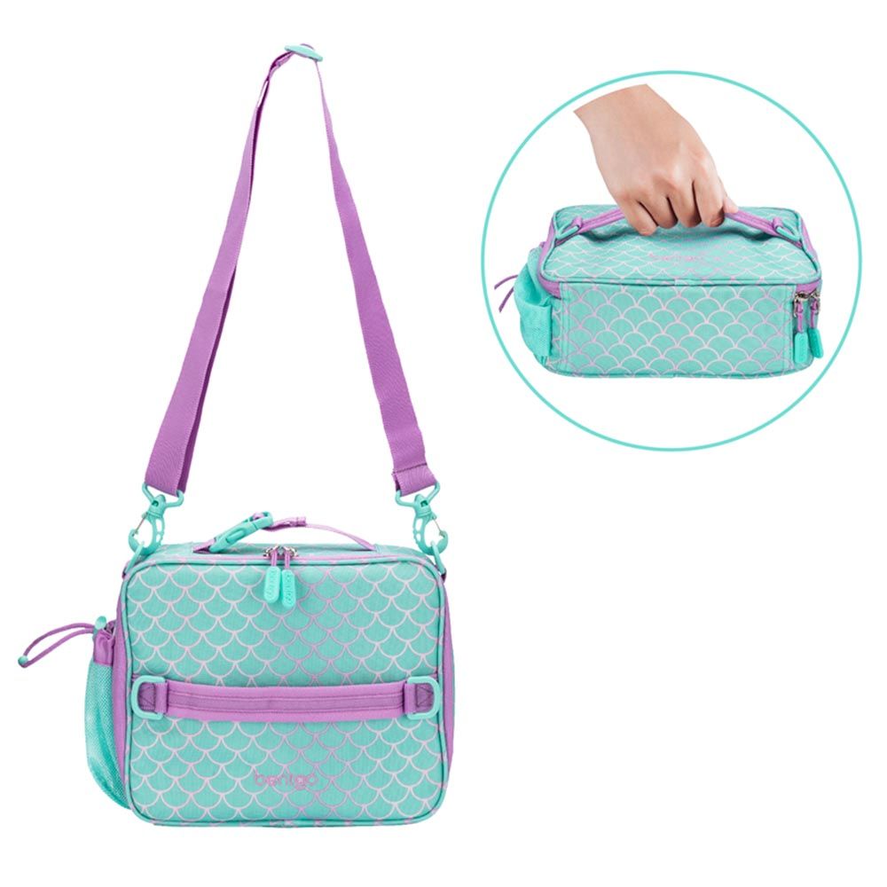 Bentgo - 5 Compartments Kids Prints Lunchbox & Lunchbag - Mermaid