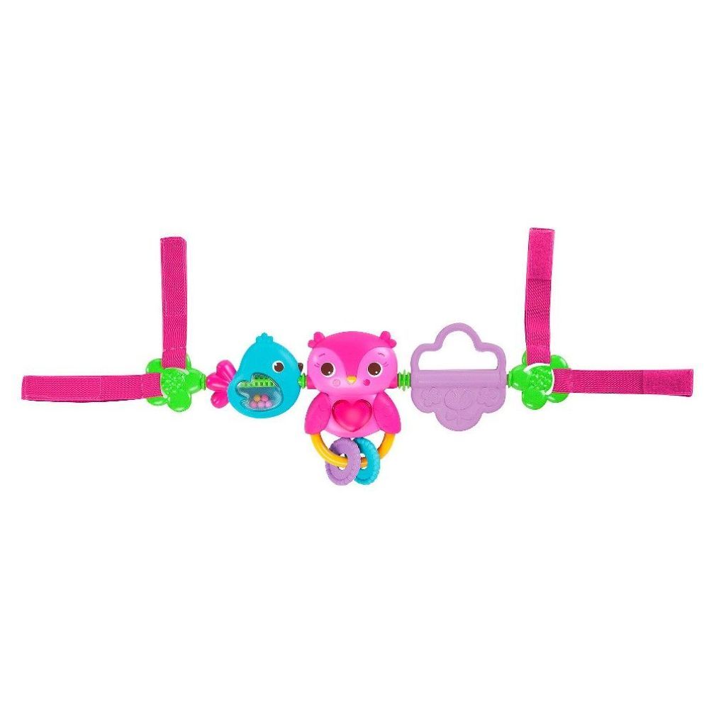 Bright Starts - Busy Birdies Carrier Toy Bar Toy - Pink