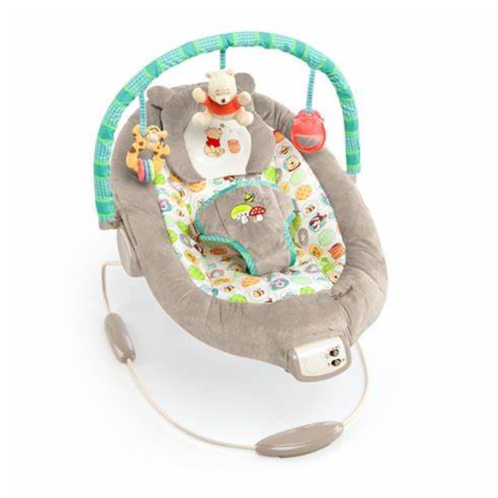 Disney Baby - Winnie The Pooh Dots & Hunny Pots Bouncer - Grey