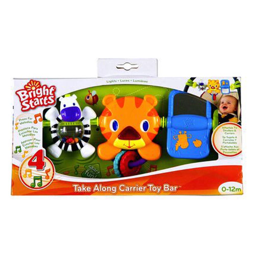 Bright Starts - Take Along Carrier Toy Bar - Black