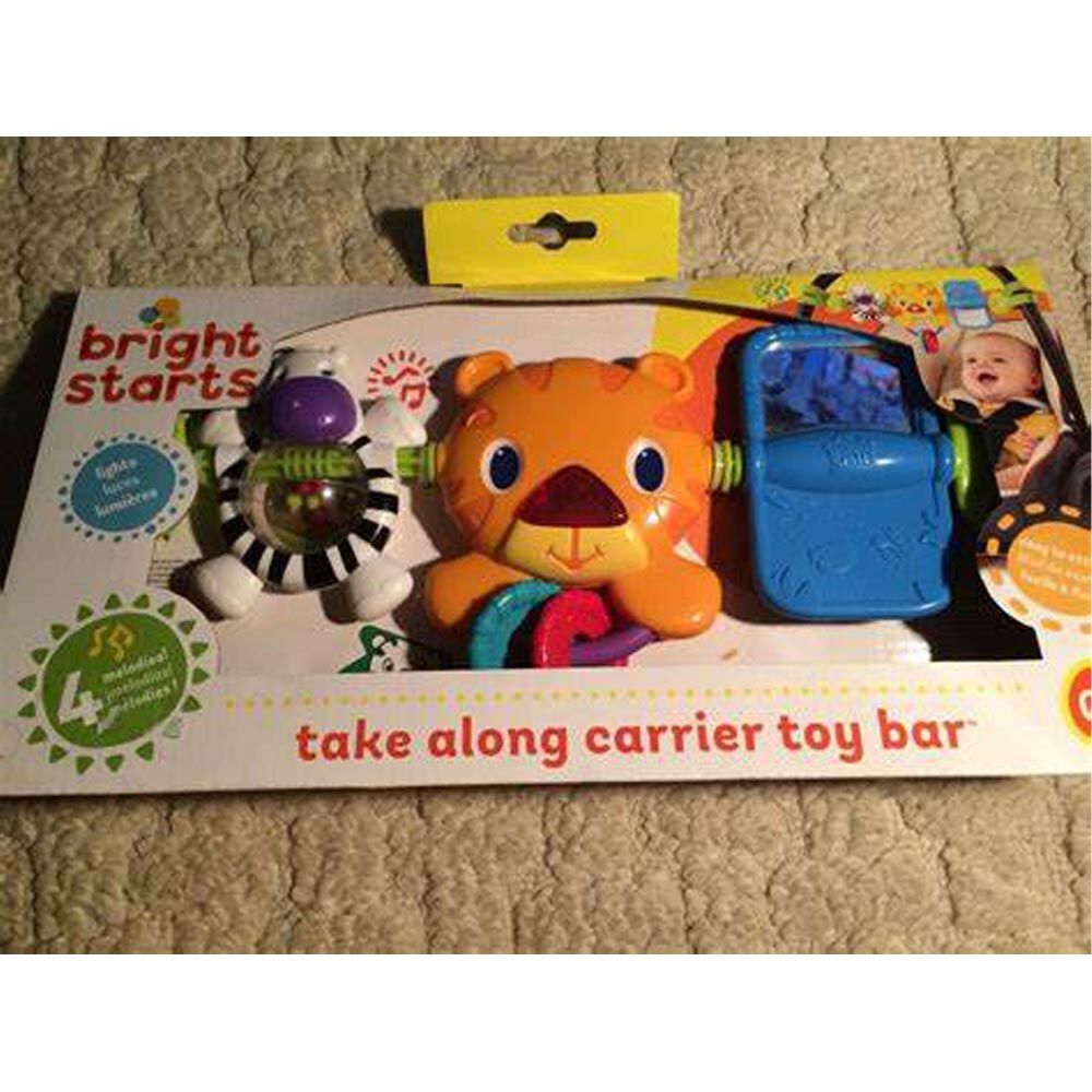 Bright Starts - Take Along Carrier Toy Bar - Black