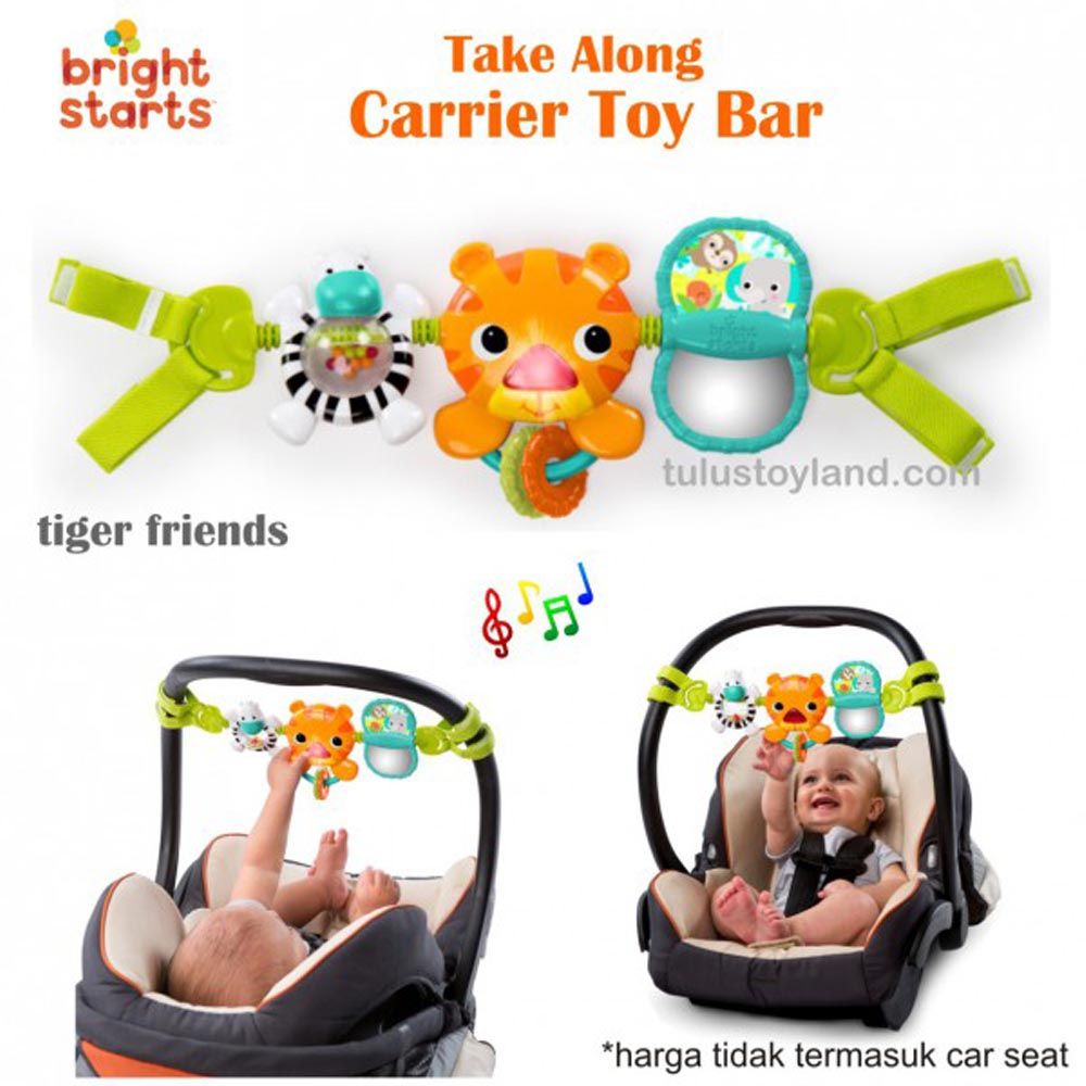 Bright Starts - Take Along Carrier Toy Bar - Black