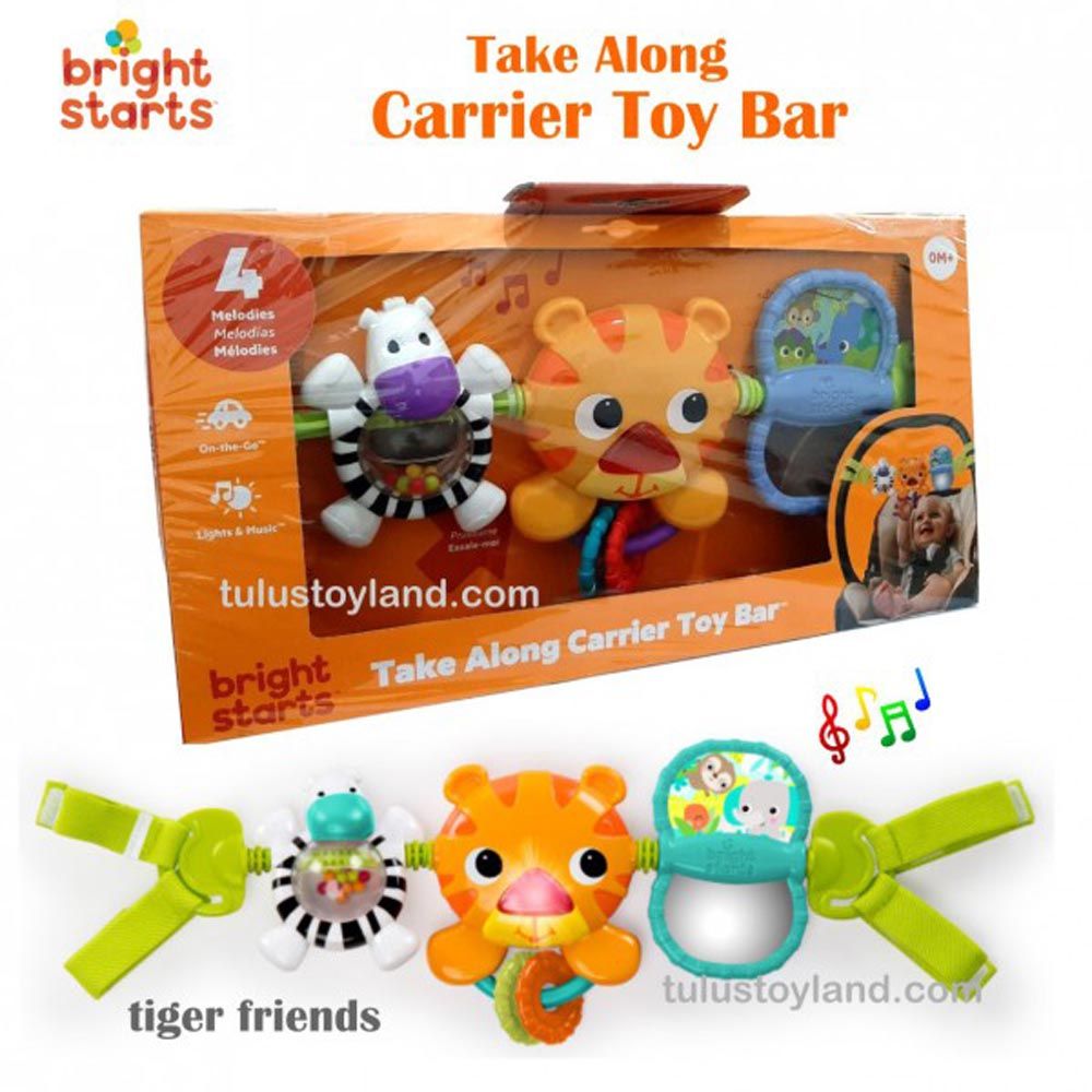 Bright Starts - Take Along Carrier Toy Bar - Black