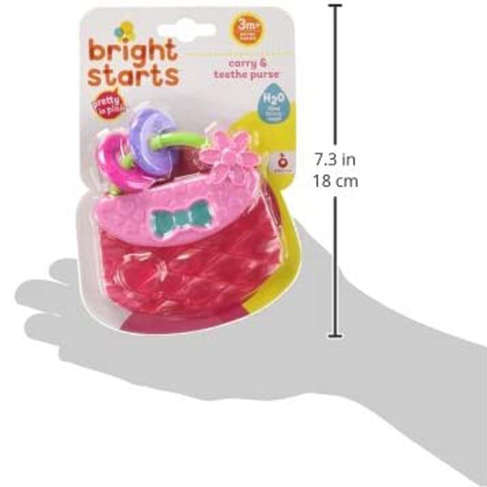 Bright Starts - Carry & Teether Purse Toy - Pink