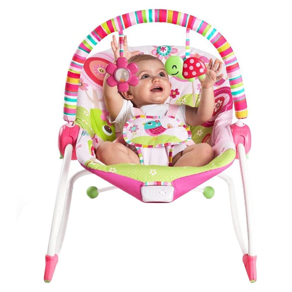 Bright Starts - Raspberry Garden Rocker - Pink