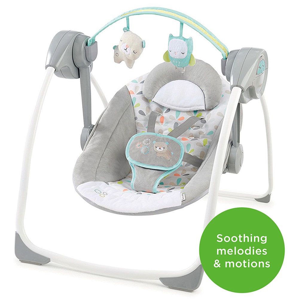 Ingenuity - Comfort 2 Go Swing - Fanciful Forest - Grey