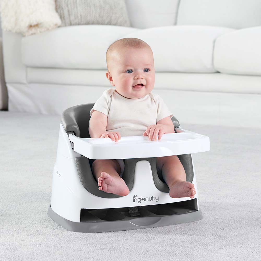 Ingenuity - Baby Base 2-In-1 Seat - Grey