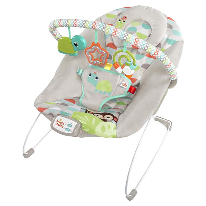 Bright Starts - Happy Safari Bouncer - Grey