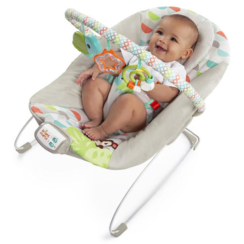 Bright Starts - Happy Safari Bouncer - Grey