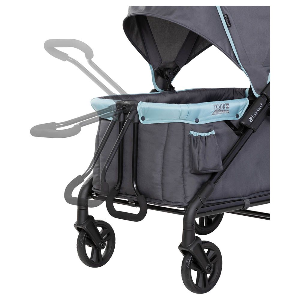 Babytrend - 2-In-1 Tour Lte Stroller Wagon - Desert Blue