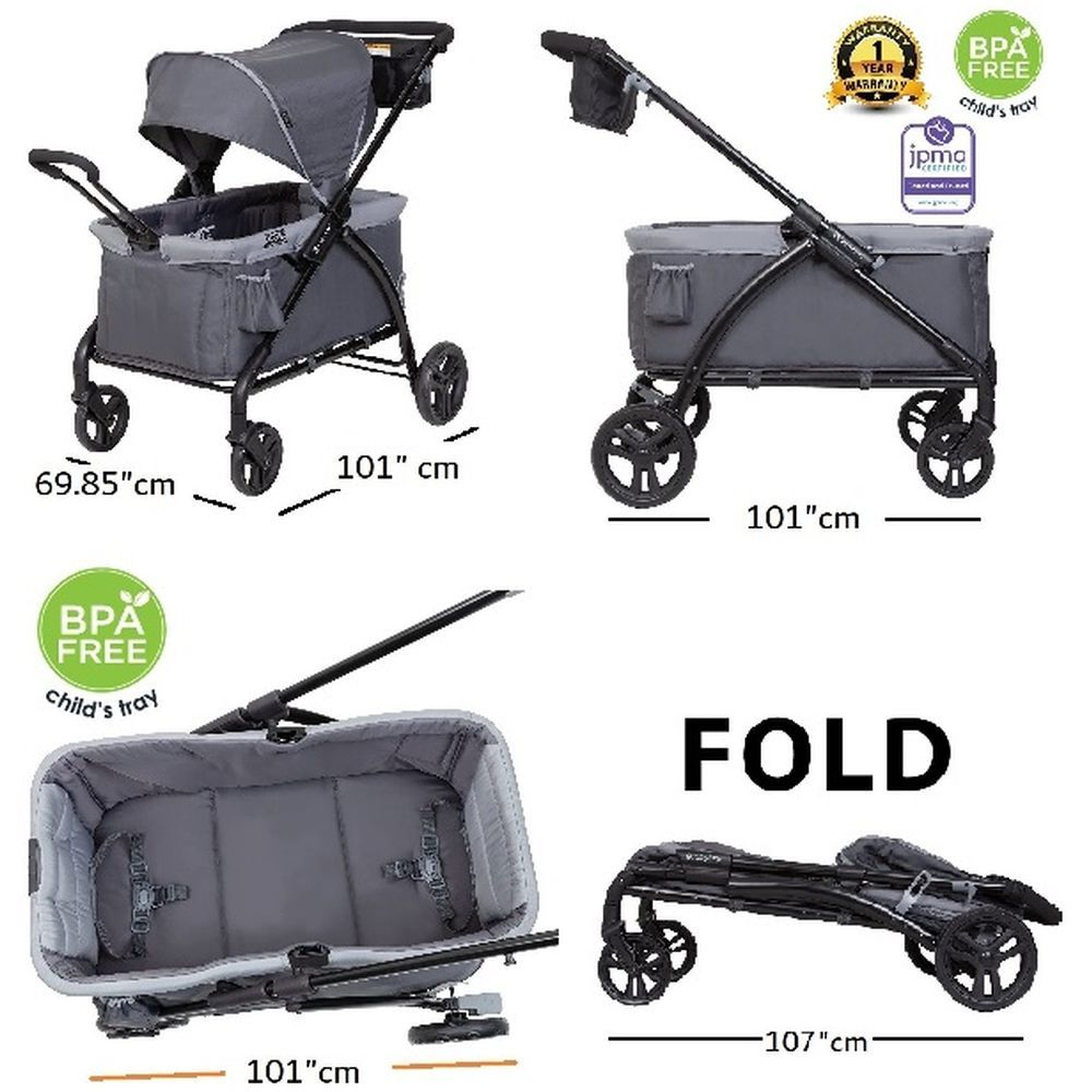 Babytrend - Tour LTE 2-in-1 Stroller - Desert Grey