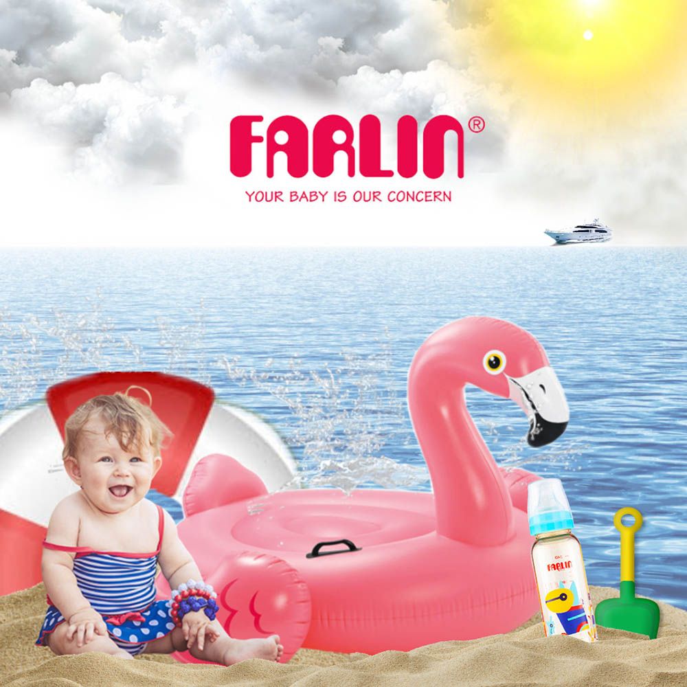 Farlin - PPSU Silky Feeding Bottle - Blue - 240ml