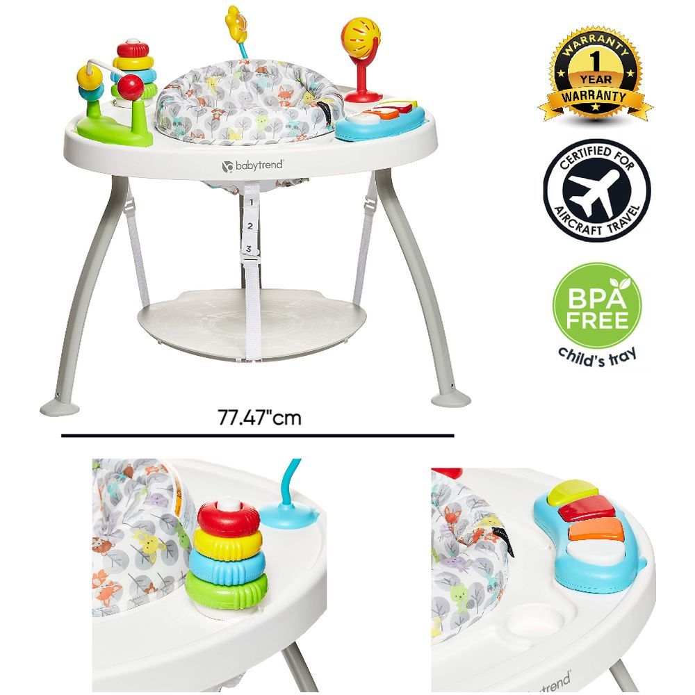 Babytrend 3-in-1 Bounce N Play Activity Center Woodland Walk