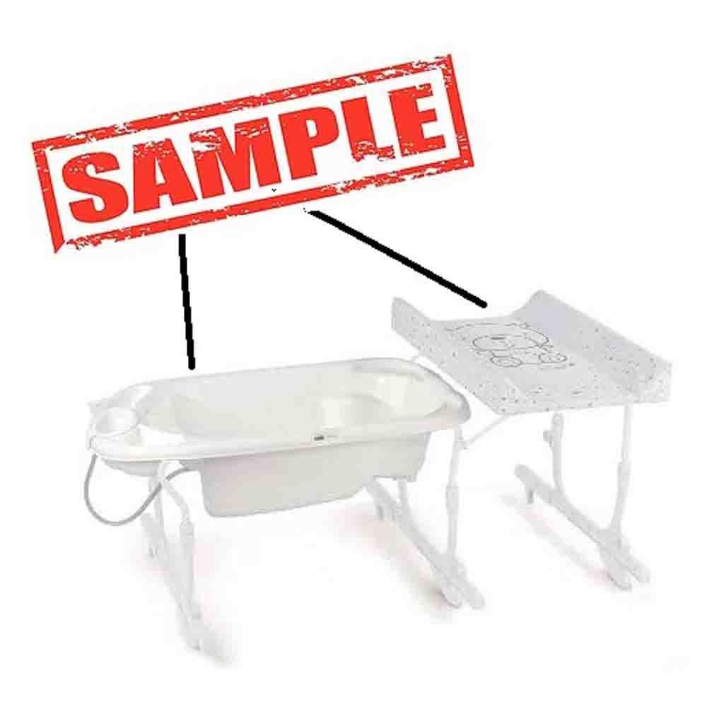 Cam- Infant & Toddlers Folding Baby Bath Stand - White