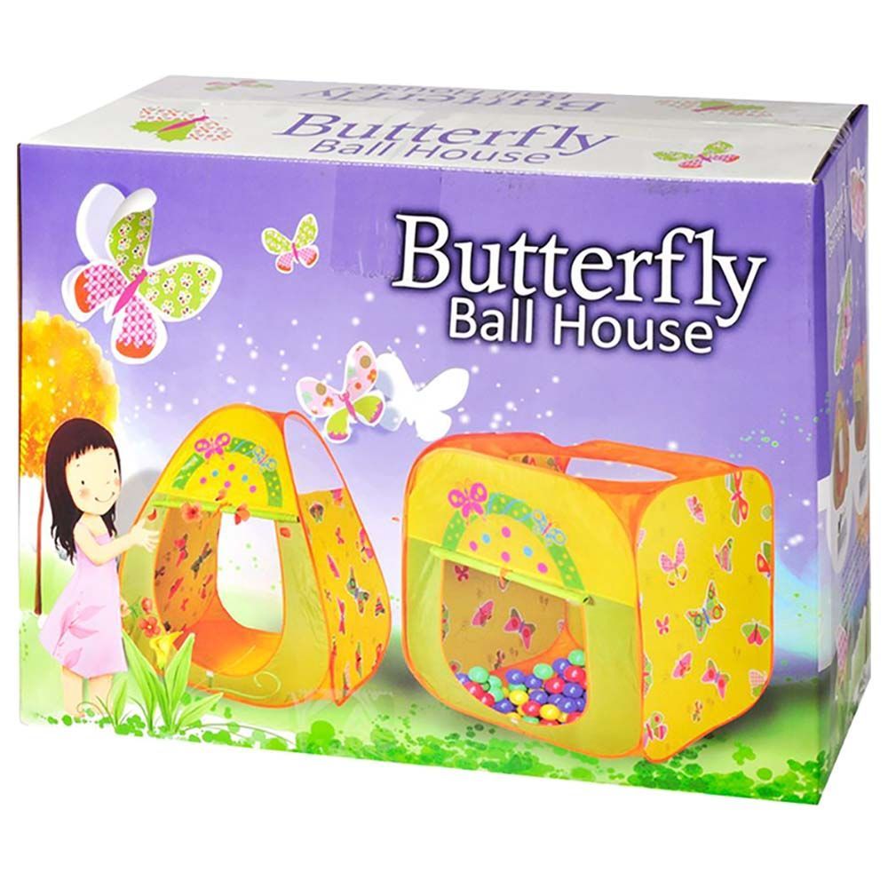 Ching Ching - Butterfly Square Ball House With 100pcs Balls