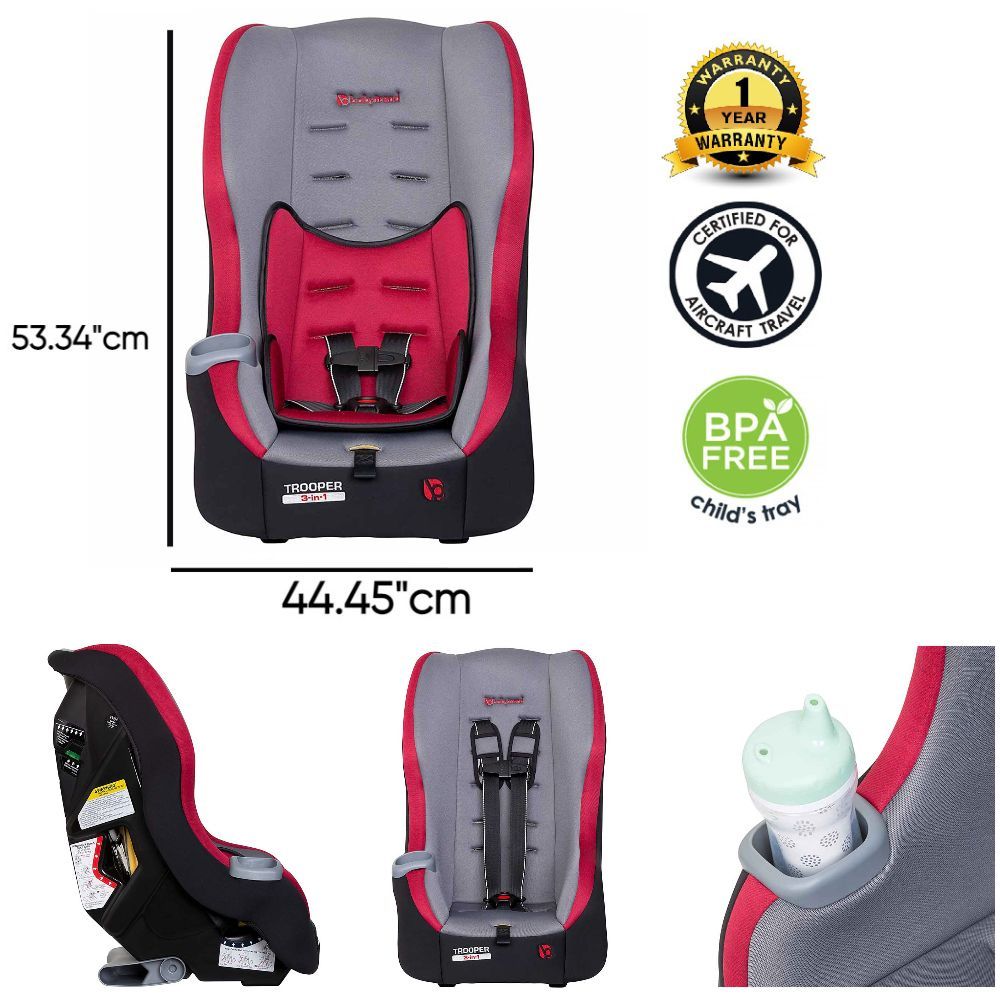 Babytrend - Trooper 3-in-1 Convertible Car Seat - Scooter