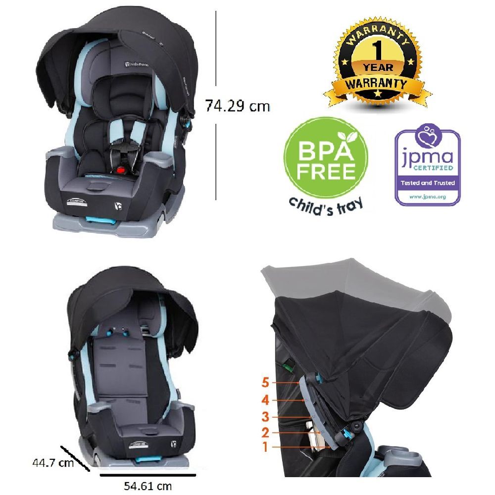 Babytrend - Cover Me 4-in-1 Convertible Car Seat - Desert Blue