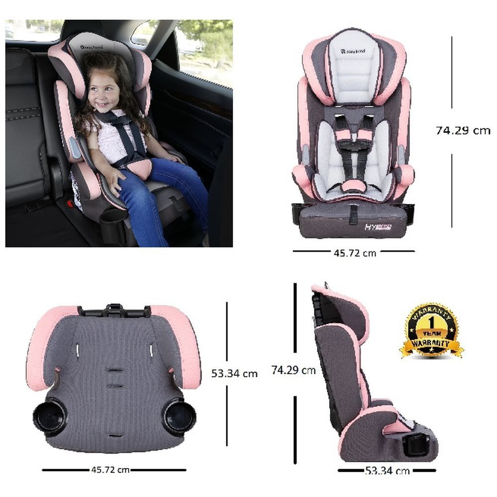 Babytrend - 3-In-1 Hybrid Combination Booster Seat-Hoboken - Pink