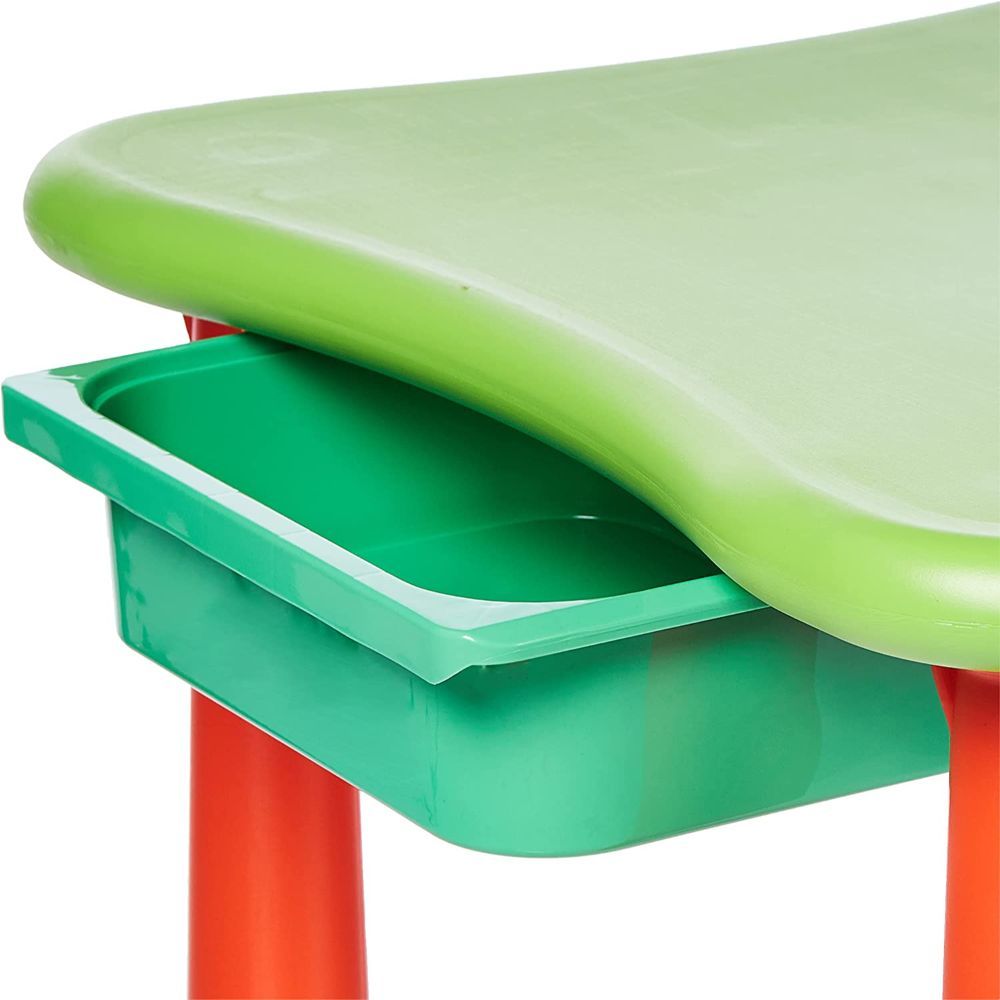 Ching Ching - Children's Table with 2 Drawers - Green